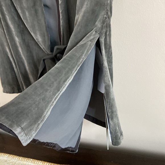 RICK OWENS- Velvet Wrap Biker Top - Picture 11 of 16